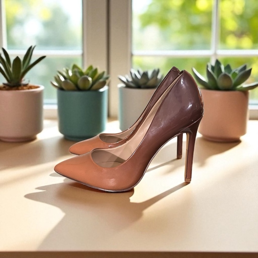 Aldo Brown Caramel Ombré Patent High Heel Pumps 7.5 Stussy 2.0
